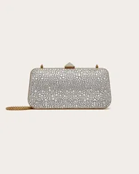 Valentino Garavani MINAUDIERE CARRY SECRETS CON STRASS Donna CRYSTAL Crystal