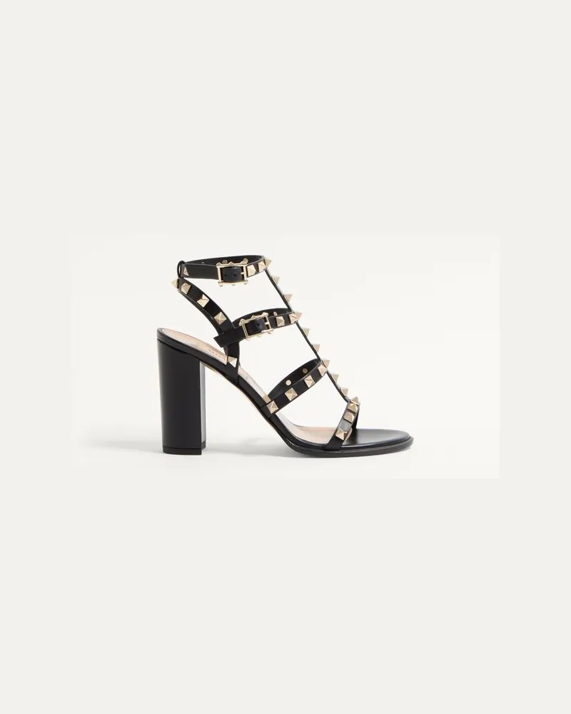 Valentino Garavani Sandalo Rockstud Con Cinturini 90Mm Donna NERO Nero