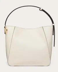 Valentino Garavani BORSA A SECCHIELLO VLOGO SIDE IN VITELLO NAPPATO Donna AVORIO Avorio