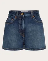 Valentino Garavani SHORTS IN DENIM Donna BLU Blu