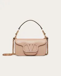 Valentino Garavani BORSA PICCOLA A SPALLA GARAVANI LOCÒ CON LOGO GIOIELLO Donna ROSE CANNELLE Rose