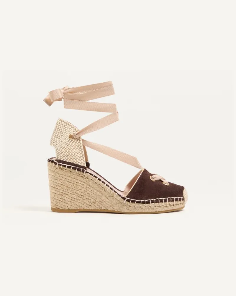 Valentino Garavani Zeppa Resort In Crosta 75Mm Donna EBANO Ebano
