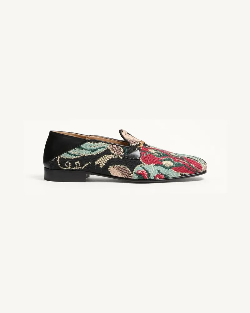 Valentino Garavani Mocassino Jiggie In Tessuto Gobelin Uomo MULTICOLOR Multicolor