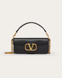 Valentino Garavani BORSA A SPALLA GARAVANI LOCÒ IN VITELLO Donna NERO Nero