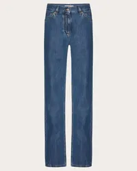 Valentino Garavani PANTALONI IN DENIM BLU MEDIO Donna DENIM Denim