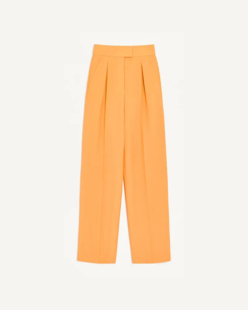 Valentino Garavani Pantaloni In British Mohair Donna ARANCIONE Arancione