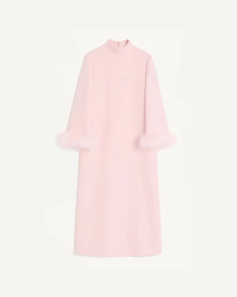 Valentino Garavani Abito In Crepe Couture Con Piume Donna ROSE Rose