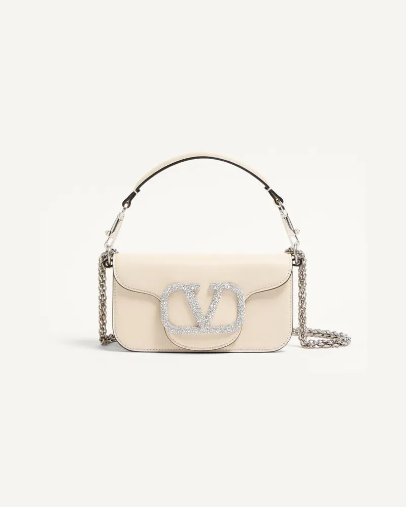 Valentino Garavani Borsa Piccola A Spalla Valentino Garavani Locò Con Logo Gioiello Donna AVORIO Avorio