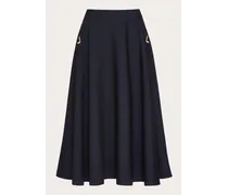 GONNA MIDI IN CREPE COUTURE Donna NAVY