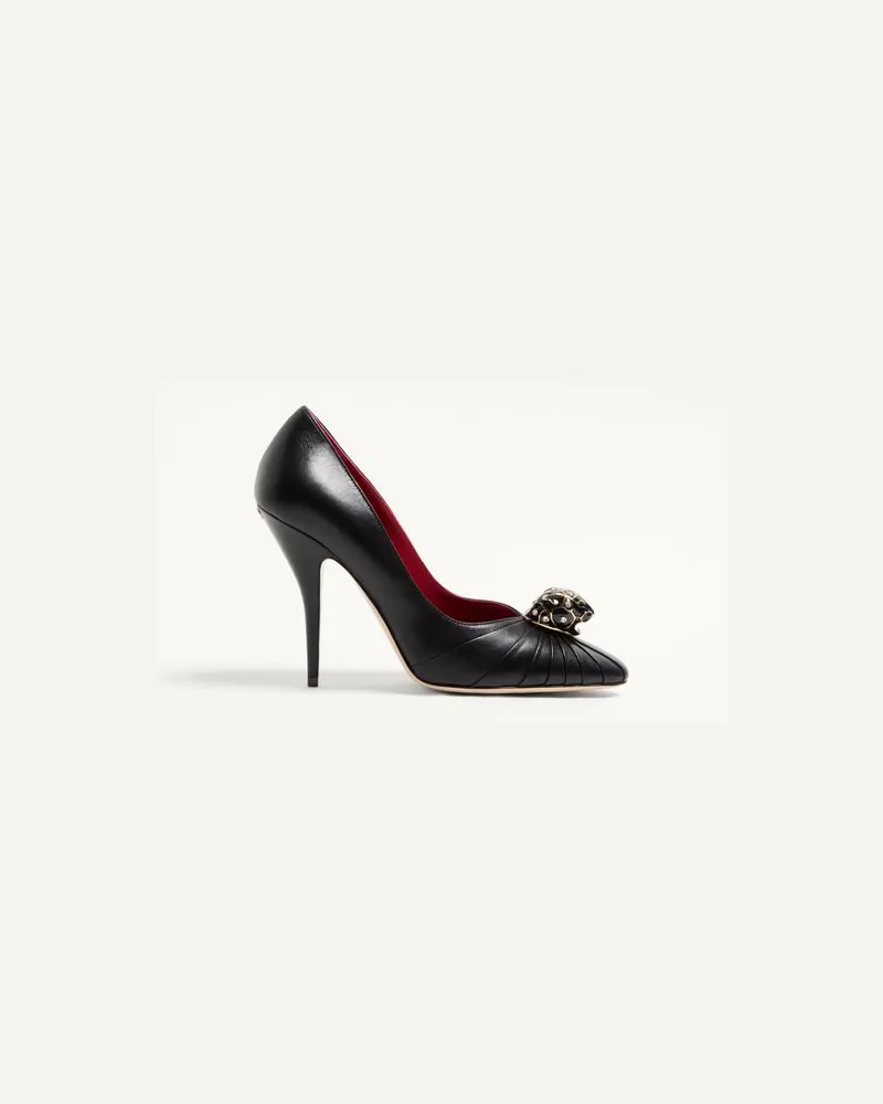 Valentino Garavani Décolleté Panthea In Capretto 105Mm Donna NERO Nero