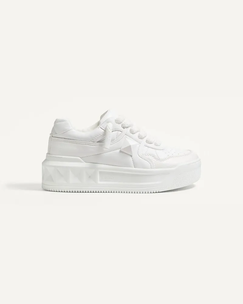 Valentino Garavani Sneaker One Stud Xl In Nappa Donna BIANCO Bianco