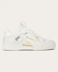 Valentino Garavani SNEAKER VL7N IN VITELLO E NASTRI Donna BIANCO Bianco