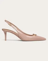 Valentino Garavani DÉCOLLETÉ SLINGBACK VLOGO THE BOLD EDITION IN VERNICE 60MM Donna BEIGE ROSE Beige