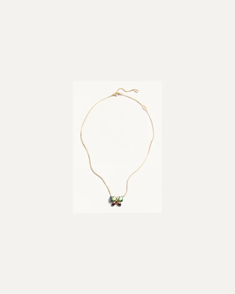 Valentino Garavani Collana Vouloirvoler in Metallo e Smalto Donna ORO/MULTICOLOR UNI 