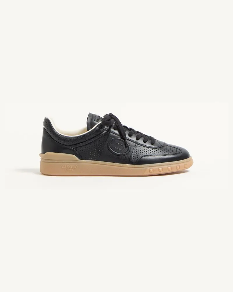 Valentino Garavani Sneaker Low Top Upvillage In Nappa Traforata Uomo NERO Nero