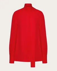 Valentino Garavani CAMICIA IN GEORGETTE Donna ROSSO Rosso