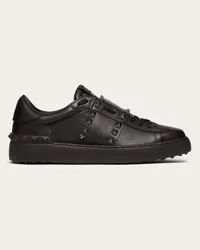 Valentino Garavani SNEAKER ROCKSTUD UNTITLED NOIR IN VITELLO Donna NERO Nero