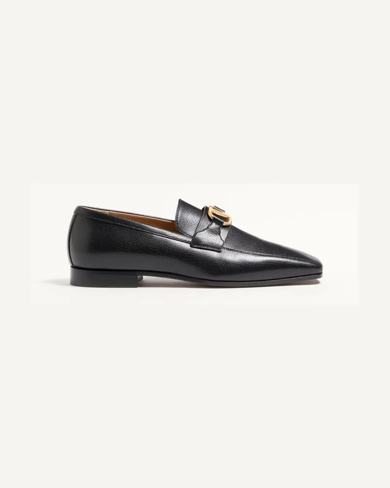 Valentino Garavani Mocassino VLogo Signature in capretto Uomo NERO Nero