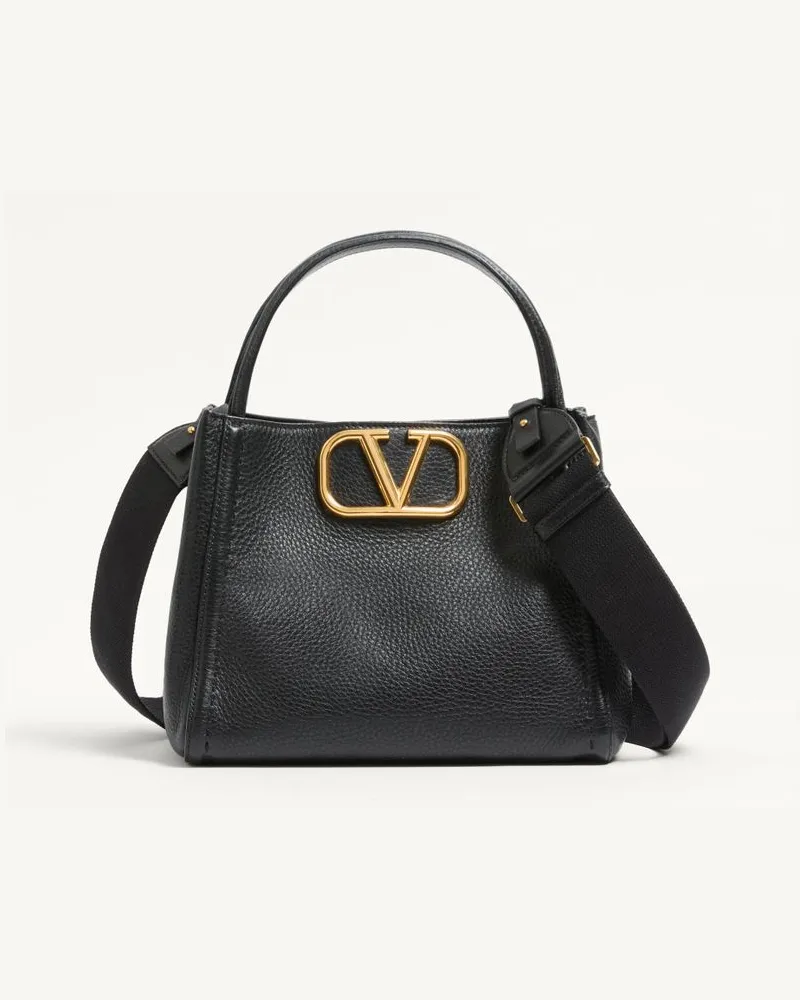 Valentino Garavani Borsa A Mano Media Valentino Garavani Alltime In Vitello Granato Donna NERO Nero