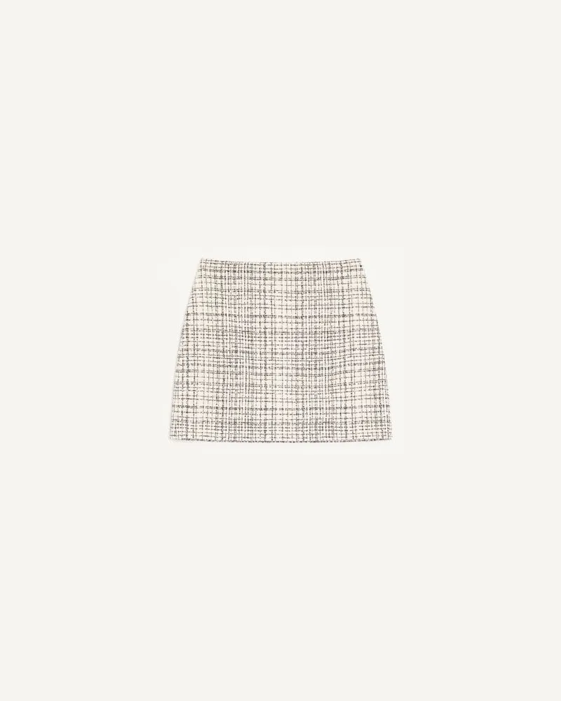 Valentino Garavani Mini Mini In Square Tweed Donna VANIGLIA/NERO Vaniglia