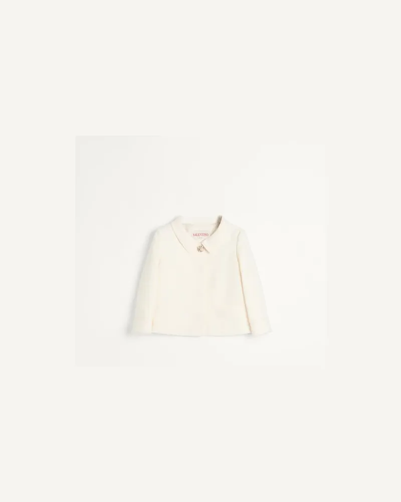 Valentino Garavani Giacca In Crepe Couture Donna AVORIO 42 