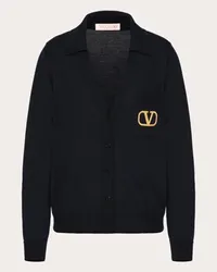 Valentino Garavani CARDIGAN IN LANA Donna NAVY Navy