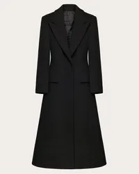 Valentino Garavani CAPPOTTO IN COMPACT COAT Donna NERO Nero