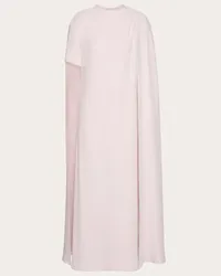 Valentino Garavani ABITO MIDI  IN CADY COUTURE Donna GREY ROSE Grey