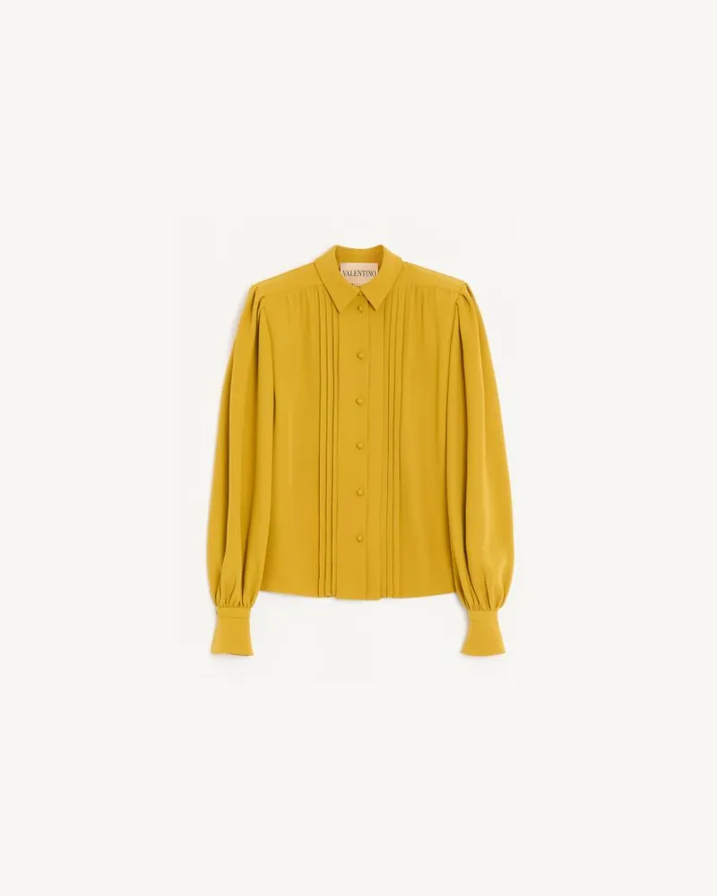 Valentino Garavani Camicia In Cady Couture Donna GIALLO Giallo