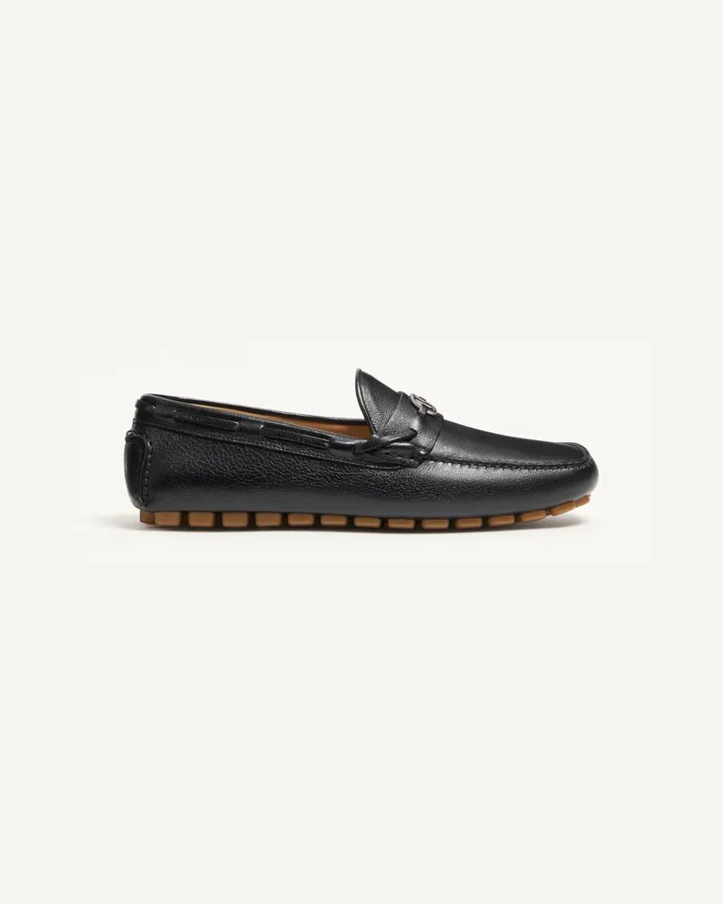 Valentino Garavani Mocassino Driver Fastaway In Bufalo Uomo NERO Nero