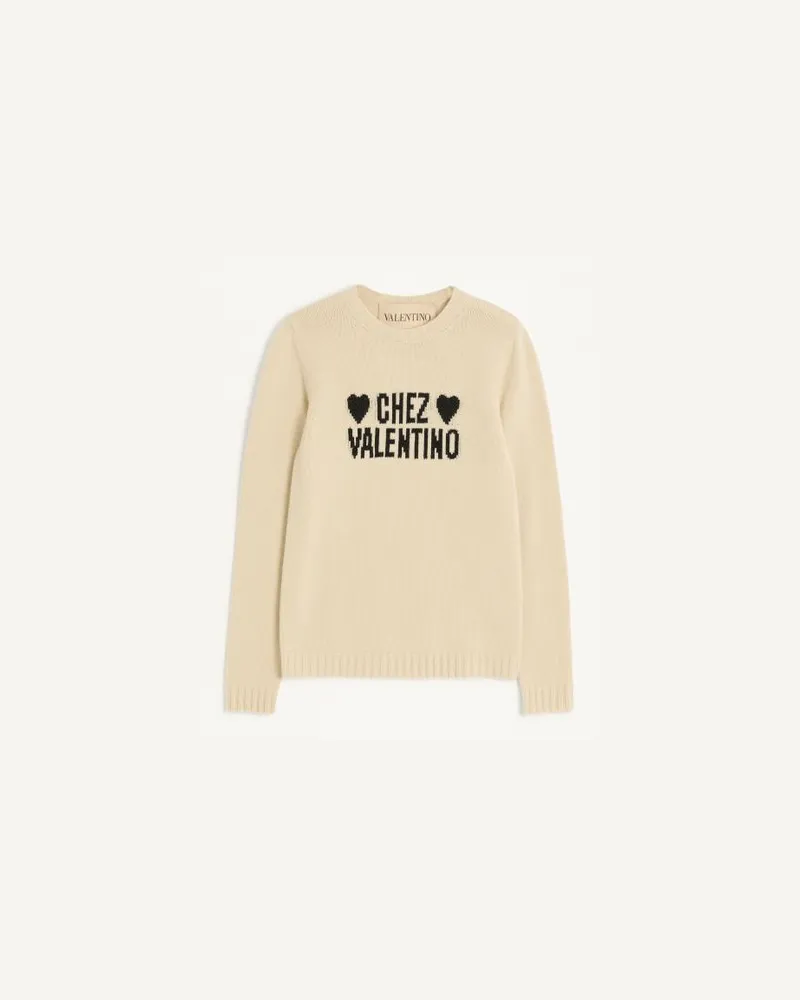Valentino Garavani Maglione Chez Valentino Donna BETULLA/NERO Betulla