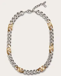 Valentino Garavani COLLANA VLOGO CHAIN IN METALLO Uomo ORO Oro