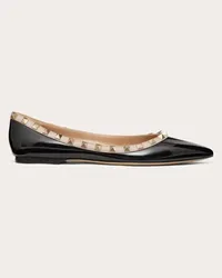 Valentino Garavani BALLERINA ROCKSTUD IN VERNICE Donna POUDRE Poudre