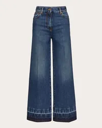 Valentino Garavani JEANS IN BLUE WASHED DENIM Donna DENIM Denim