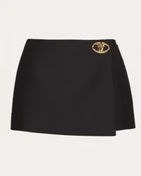 Valentino Garavani SKORT IN CREPE COUTURE Donna NERO Nero