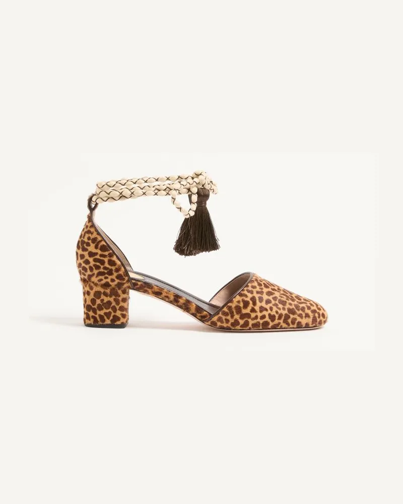 Valentino Garavani Décolleté D'Orsay Bondie In Vitello Effetto Cavallino 45Mm Donna ANIMALIER Animalier