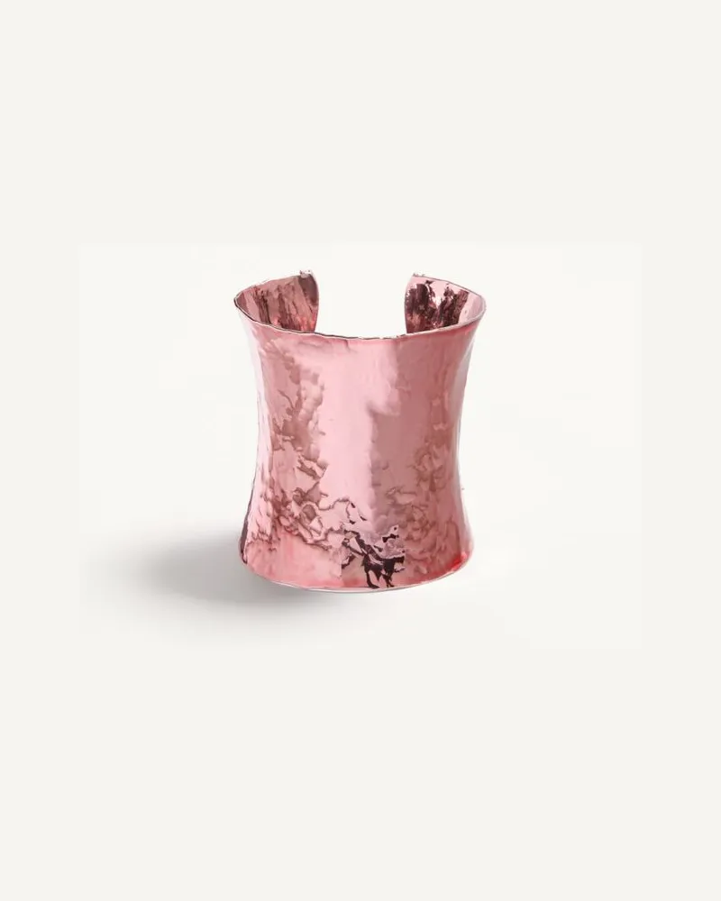 Valentino Garavani Bracciale Cuffy In Metallo Laminato Donna ROSA Rosa