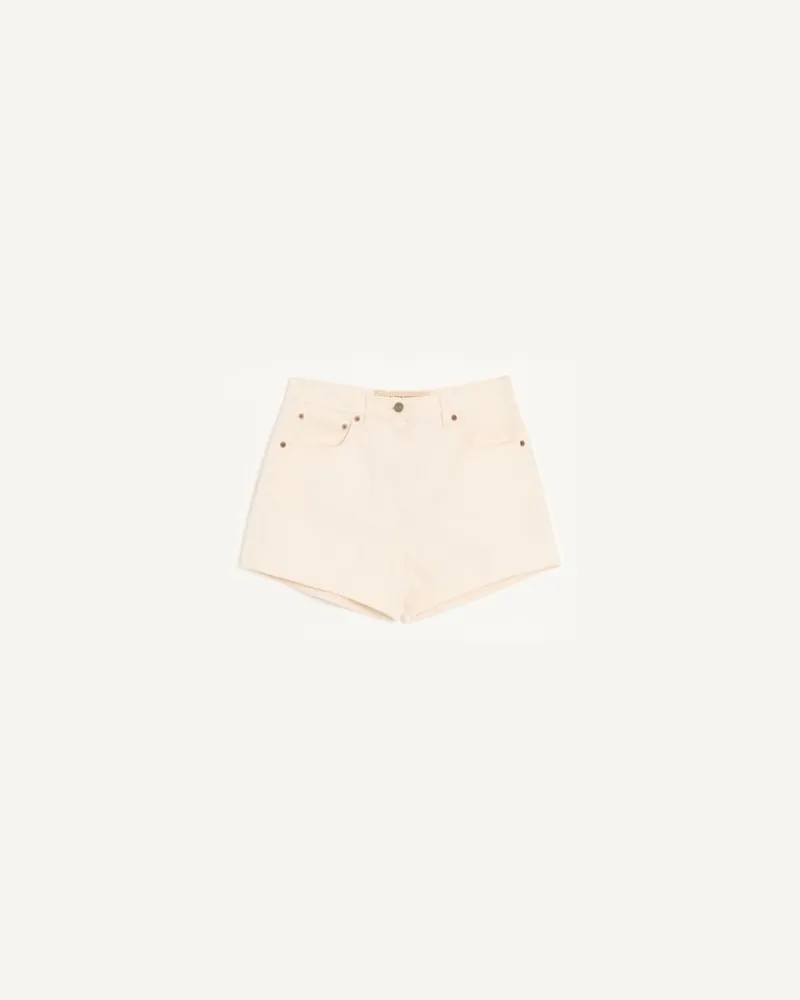 Valentino Garavani Shorts In Denim Donna AVORIO Avorio