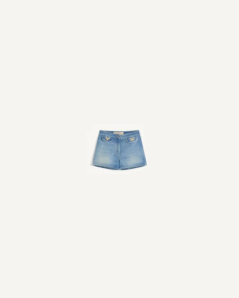 Valentino Garavani Shorts In Denim Donna BLU 36 
