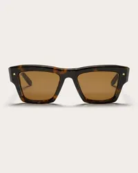 Valentino Garavani XXII - OCCHIALE SQUADRATO IN ACETATO unisex MARRONE HAVANA/MARRONE Marrone