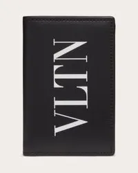 Valentino Garavani PORTACARTE VLTN Uomo NERO/BIANCO Nero