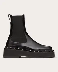 Valentino Garavani BEATLE ROCKSTUD M-WAY IN VITELLO E BORCHIE IN TONO 50MM Donna NERO Nero