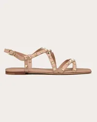 Valentino Garavani SANDALO ROCKSTUD IN VITELLO CON CINTURINI Donna ROSE CANNELLE Rose