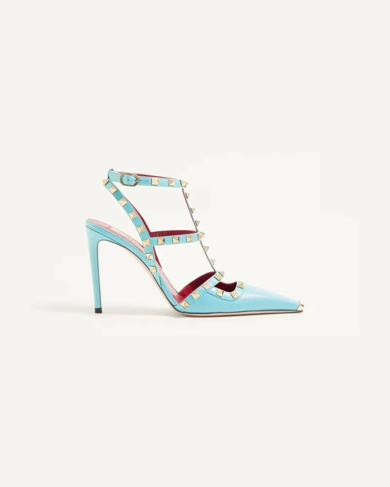 Valentino Garavani Décolleté Rockstud In Capretto 100Mm Donna AZZURRO Azzurro