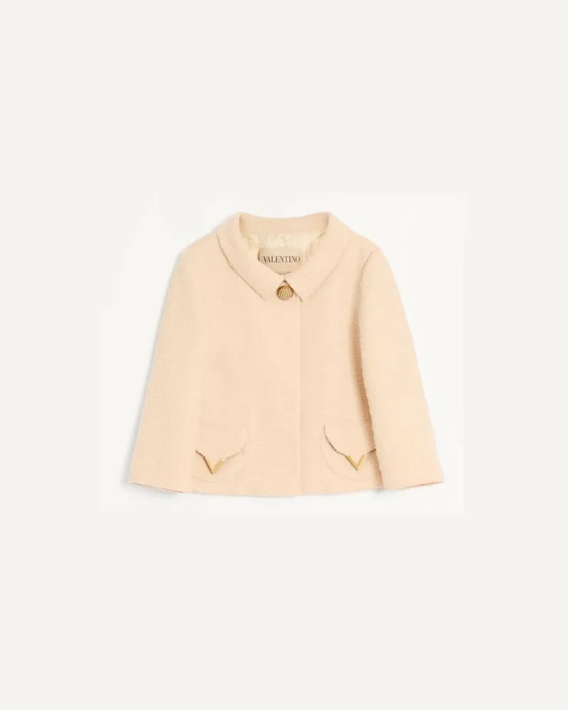 Valentino Garavani Giacca In Curly Wool Donna BETULLA Betulla