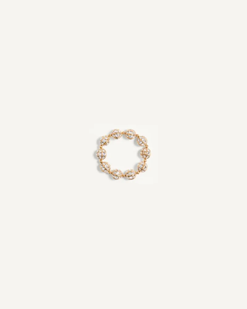 Valentino Garavani Bracciale Poetique Des Gouttes In Metallo E Cristalli Swarovski® Donna ORO/CRYSTAL UNI 
