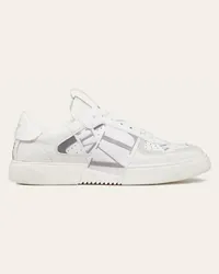 Valentino Garavani SNEAKER LOW-TOP VL7N IN VITELLO E NASTRI Uomo BIANCO Bianco