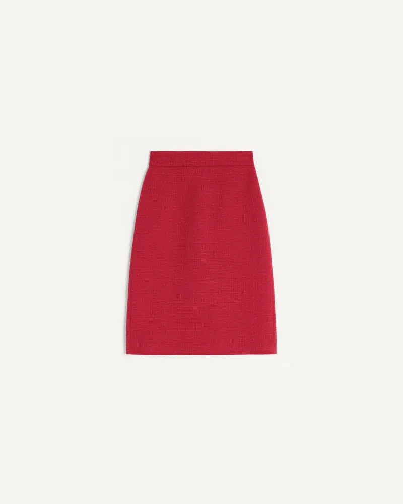 Valentino Garavani Gonna Midi In Plain Wool Tweed Donna PARIS Paris