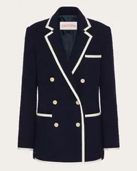 Valentino Garavani BLAZER IN LIGHT WOOL TWEED Donna NAVY Navy