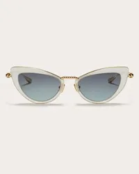 Valentino Garavani VIII OCCHIALE CAT-EYE IN ACETATO Donna BIANCO Bianco